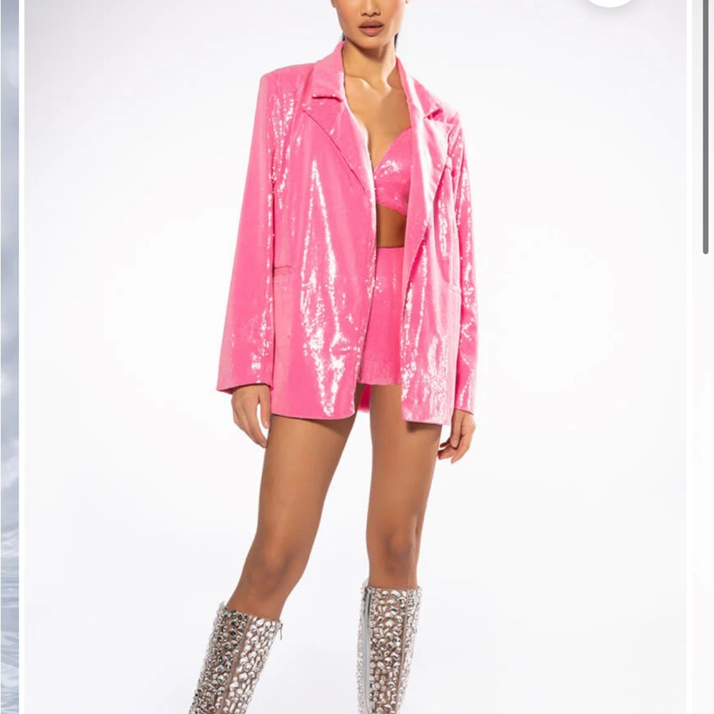 AKIRA BNWT SPARKLE AND SHINE SEQUIN BLAZER SIZE LARGE